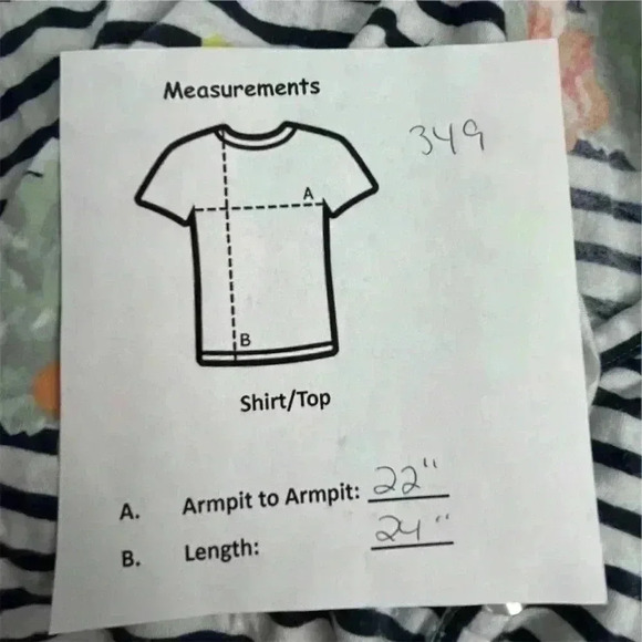 Loft Women's V-Neck Striped Floral T-Shirt Multicolor Size L - Picture 9 of 9